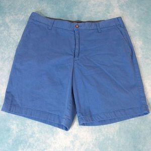 Nautica Chino Deck Shorts / Classic Fit / Stretch, Blue, Men's, Size 38